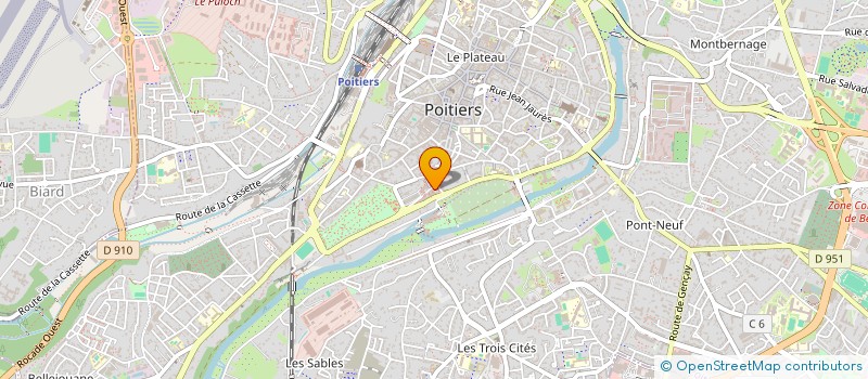 localisation de l'entreprise LE BAUDET - POITIERS à POITIERS