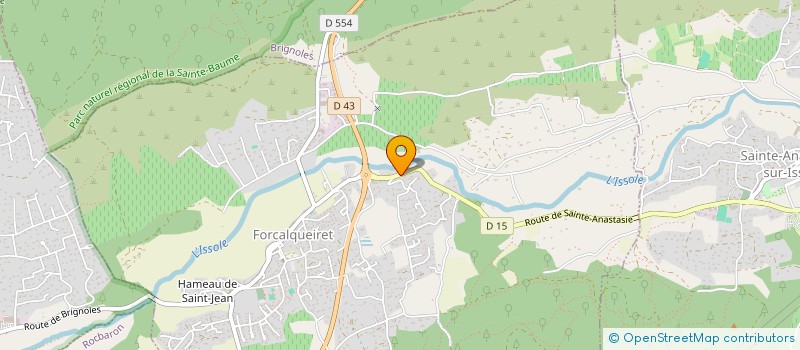 localisation de l'entreprise LE BAUDRIER D ORION  FORCALQUEIRET