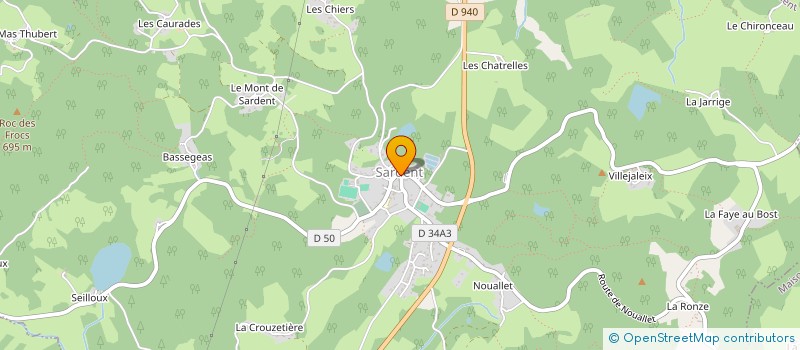 localisation de l'entreprise LE BAVARIA  SARDENT