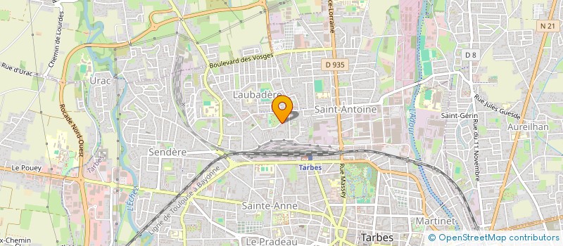localisation de l'entreprise LE BAYON B ET HERAUD M à TARBES
