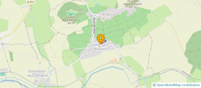 localisation de l'entreprise LE BAZAR A LISETTE  LAITRE-SOUS-AMANCE