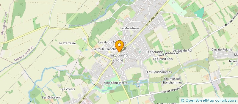localisation de l'entreprise LE BAZAR DE CLERY à CLERY-SAINT-ANDRE