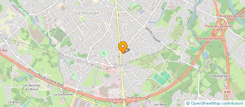 localisation de l'entreprise LE BAZAR KORRIGANS à REZE