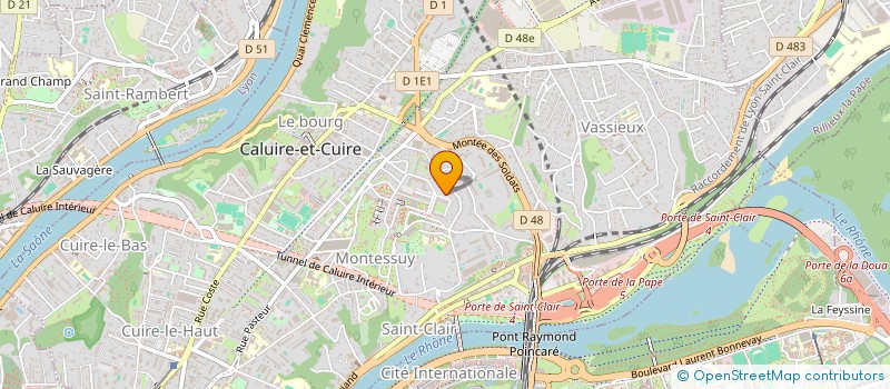 localisation de l'entreprise LE BAZAR LIBRE (LBL)  CALUIRE-ET-CUIRE