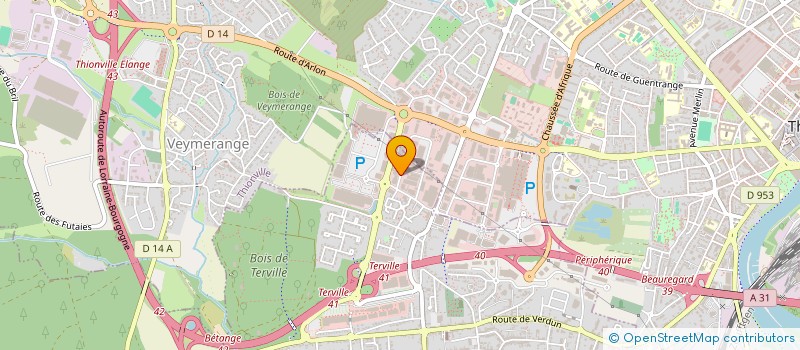 localisation de l'entreprise LE BAZAR LORRAIN  TERVILLE