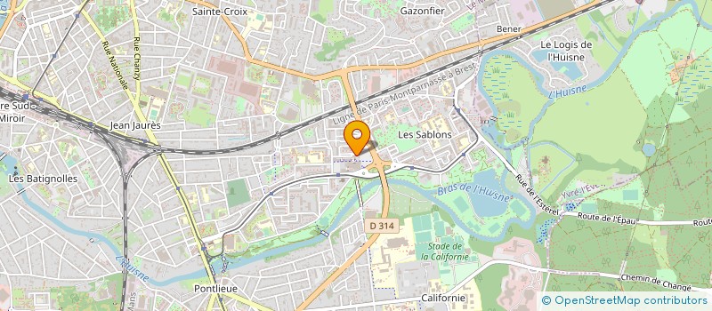 localisation de l'entreprise LE BAZAR ORIENTAL  LE MANS