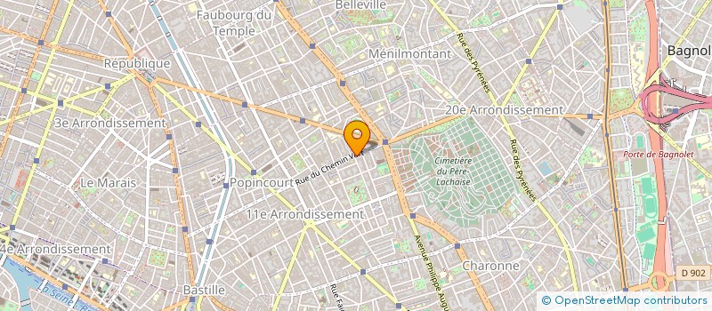 localisation de l'entreprise LE BAZAR VERT  PARIS