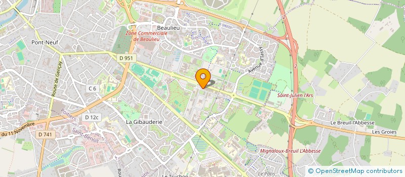 localisation de l'entreprise LE BDS DE L'ENSIP  POITIERS