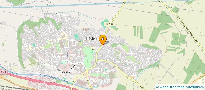 localisation de l'entreprise LE BEA BA à L'ISLE-D'ABEAU