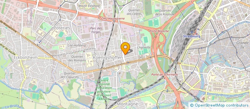 localisation de l'entreprise LE BEABA à STRASBOURG