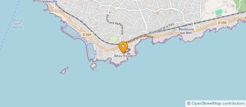 localisation de l'entreprise LE BEAL IMMOBILIER  SAINT-RAPHAEL