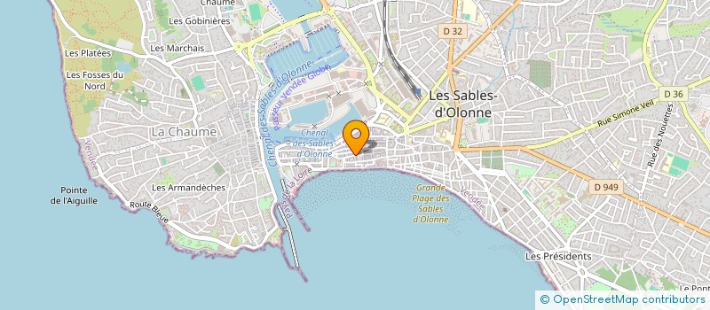 localisation de l'entreprise LE BEAU BAZAR à LES SABLES D'OLONNE