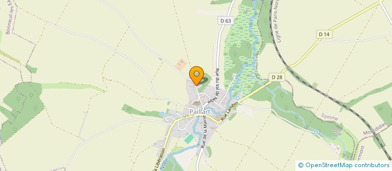 localisation de l'entreprise LE BEAU BOIS  PAILLART