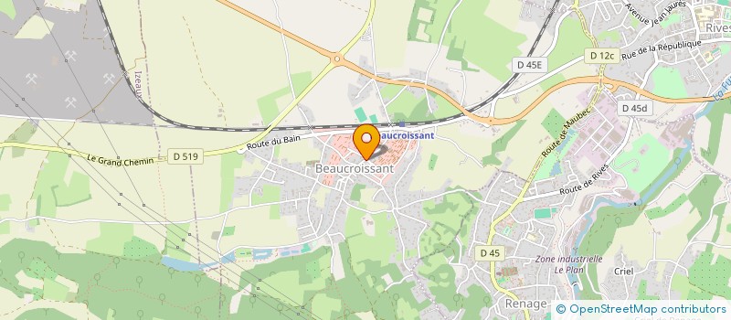 localisation de l'entreprise LE BEAU CROISSANT  BEAUCROISSANT