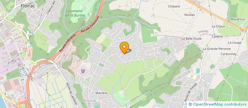 localisation de l'entreprise LE BEAU JEU  BOULIAC