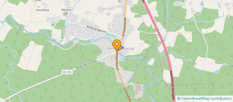 localisation de l'entreprise LE BEAU LAQUAIS  BERNOS-BEAULAC