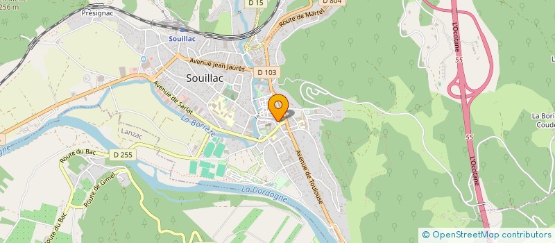 localisation de l'entreprise LE BEAU LIEU  SOUILLAC