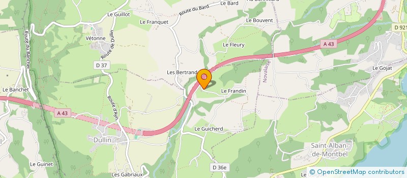 localisation de l'entreprise LE BEAU RIVAGE à AIGUEBELETTE-LE-LAC