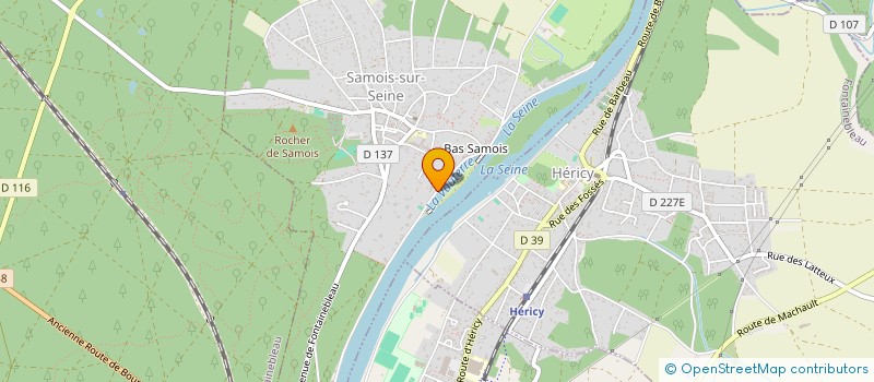 localisation de l'entreprise LE BEAU RIVAGE. ASSOCIATION DES RESIDENTS DU QUAI FRANKLIN ROOSEVELT A SAMOIS-SUR-SEINE ET DE SES ABORDS  SAMOIS-SUR-SEINE