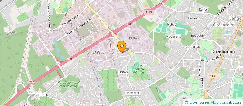 localisation de l'entreprise LE BEAU SITE à GRADIGNAN