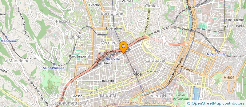 localisation de l'entreprise LE BEAU SITE à NICE