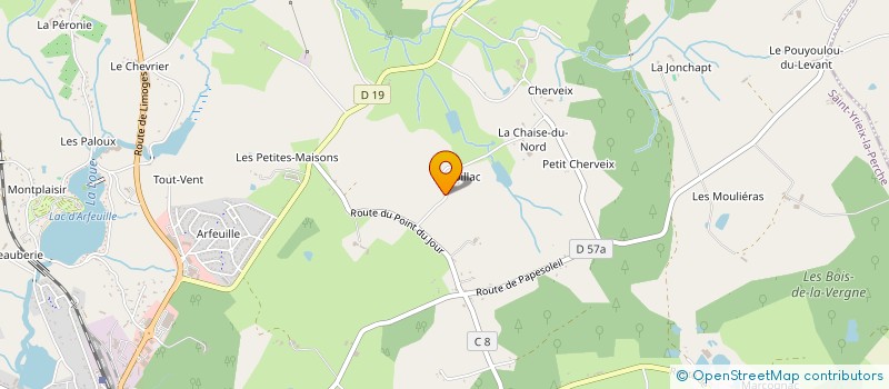 localisation de l'entreprise LE BEAUBAR à SAINT-YRIEIX-LA-PERCHE