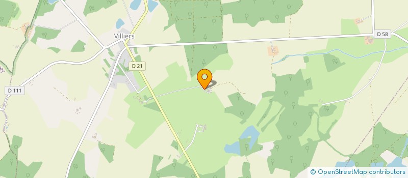localisation de l'entreprise LE BEAUCHAUD à VILLIERS