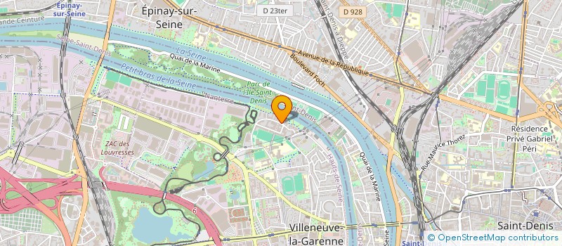 localisation de l'entreprise LE BEAUJOUR HOLDING à VILLENEUVE-LA-GARENNE