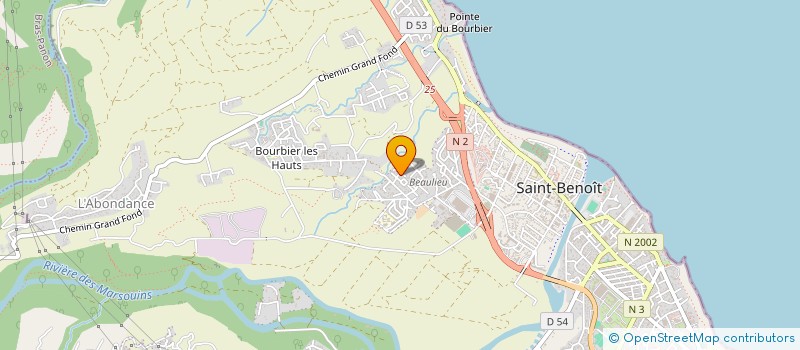 localisation de l'entreprise LE BEAULIEU  LA PLAINE-DES-PALMISTES