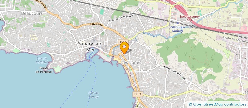 localisation de l'entreprise LE BEAUPRE à SIX-FOURS-LES-PLAGES