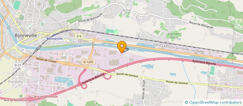 localisation de l'entreprise LE BEAUREGARD  GLIERES-VAL-DE-BORNE