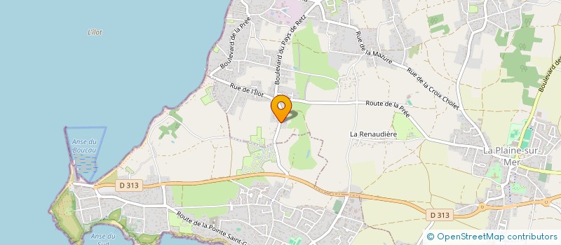 localisation de l'entreprise LE BEAUSEJOUR à LA PLAINE-SUR-MER