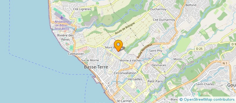 localisation de l'entreprise LE BEAUVALLON à BASSE-TERRE