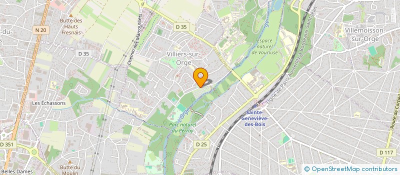 localisation de l'entreprise LE BEAUVILLAGE  VILLIERS-SUR-ORGE