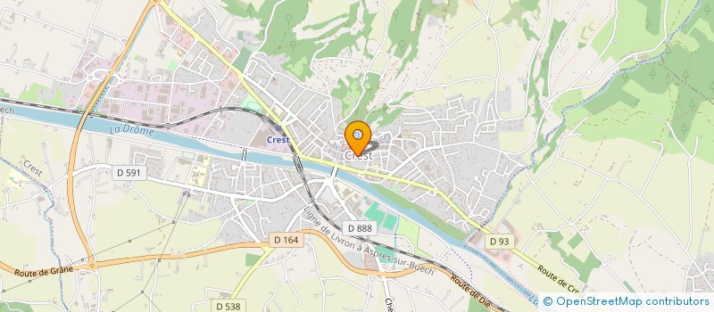 localisation de l'entreprise LE BEC  CREST