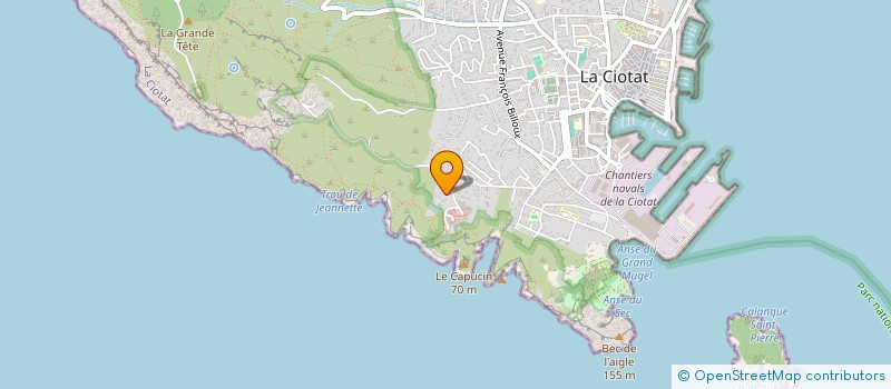 localisation de l'entreprise LE BEC DE L ART  LA CIOTAT