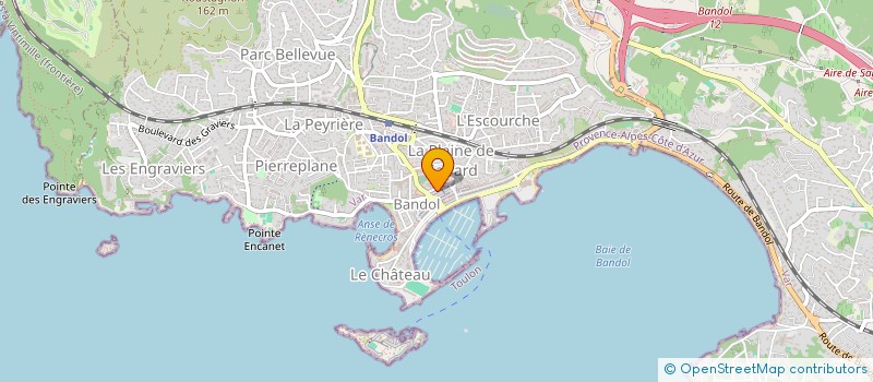localisation de l'entreprise LE BEC FIN à BANDOL