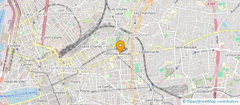 localisation de l'entreprise LE BEC JAUNE à MARSEILLE