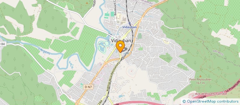 localisation de l'entreprise LE BEC JAUNE  VIDAUBAN