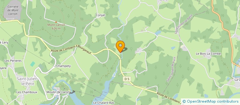 localisation de l'entreprise LE BECHAT  SAINT-JULIEN-LE-PETIT