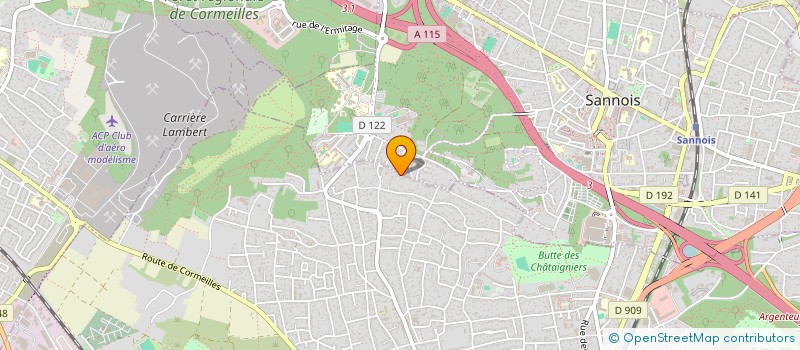 localisation de l'entreprise LE BEDEPHYLE à ARGENTEUIL