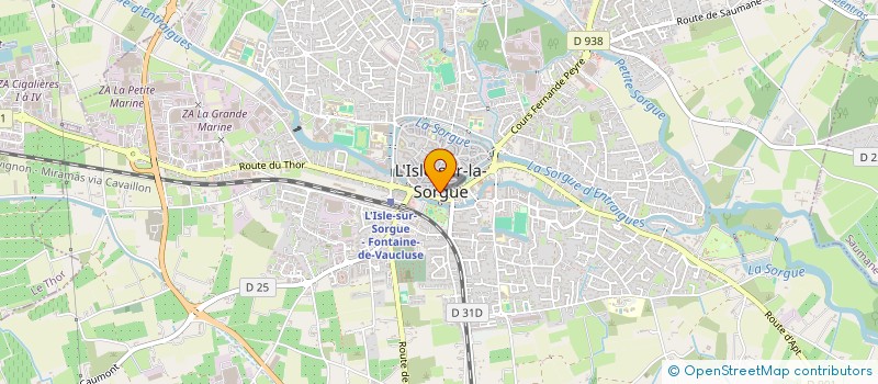 localisation de l'entreprise LE BEER'S CHOPE  L'ISLE-SUR-LA-SORGUE