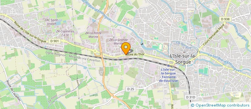 localisation de l'entreprise LE BEFFROI  L'ISLE-SUR-LA-SORGUE