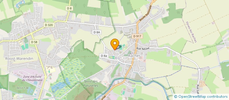 localisation de l'entreprise LE BEFFROI  RACHES