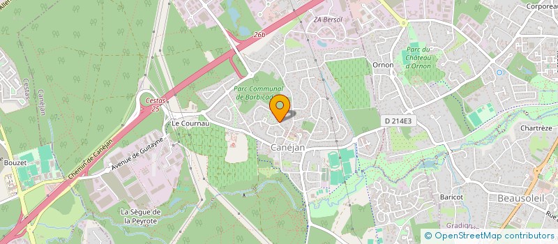 localisation de l'entreprise LE BEIGNET BORDEAUX  CANEJAN