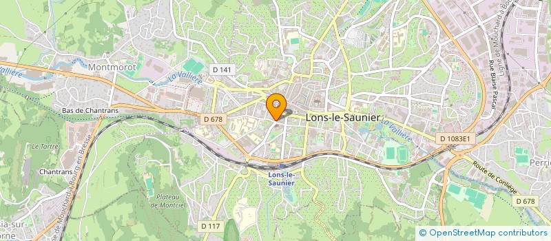 localisation de l'entreprise LE BEK FOOD à LONS-LE-SAUNIER