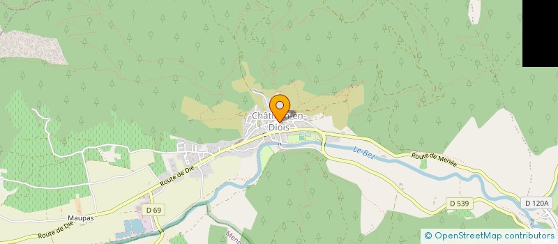 localisation de l'entreprise LE BEL AGE-LES AINES DE CHATILLON EN DIOIS  CHATILLON-EN-DIOIS