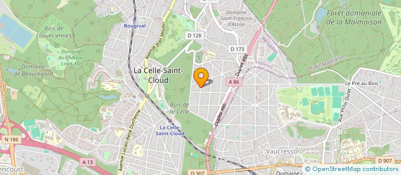 localisation de l'entreprise LE BEL AIGLE  LA CELLE-SAINT-CLOUD