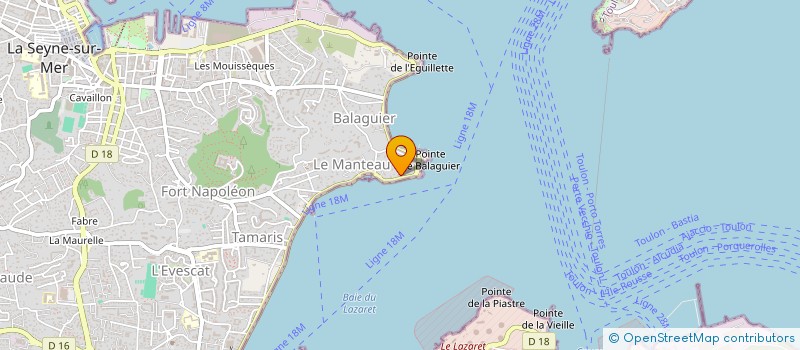 localisation de l'entreprise LE BEL AIR à LA SEYNE-SUR-MER
