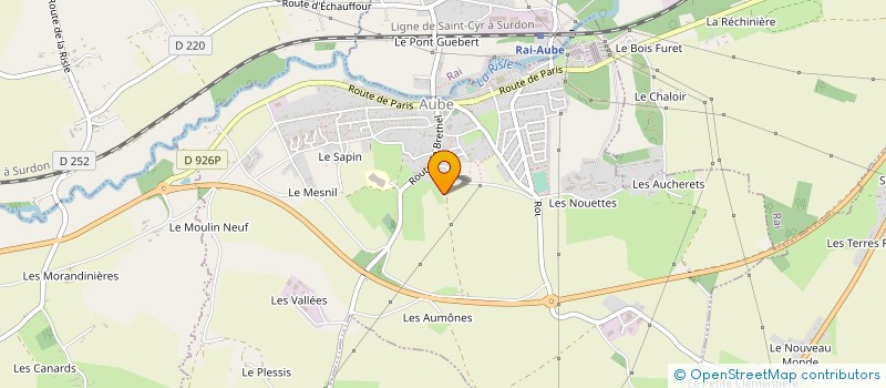 localisation de l'entreprise LE BEL AIR à AUBE